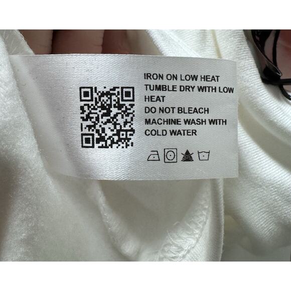 Cider Womens White Mock Neck Polyester/Spandex Shirt, Size 2XL, NEW - Picture 4 of 6